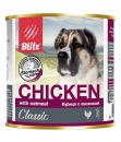 Консервы для собак Blitz Classic Chiken & Oatmeal