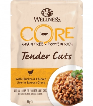 Консервы для кошек Wellness Core Tender Cats Chicken & Chicken Liver