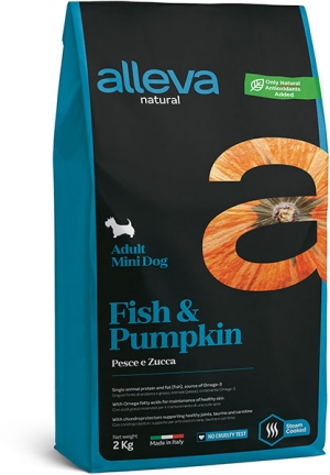 Сухой корм для собак Alleva Natural Fish&Pumpkin Adult Mini