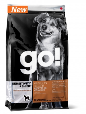 Сухой корм для собак GO! Sensitivity+Shine Free Grain Venison Recipe