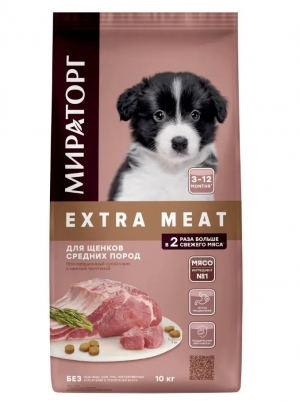 Сухой корм для собак Мираторг extra meat Medium Puppy