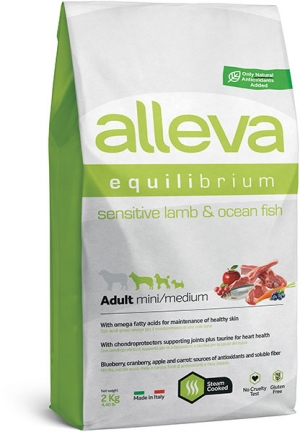 Сухой корм для собак Alleva Equilibrium Lamb&Ocean Fish Adult Mini/Medium