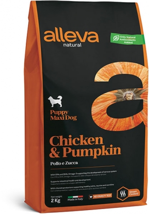 Сухой корм для собак Alleva Natural Chiken&Pumpkin Puppy Maxi