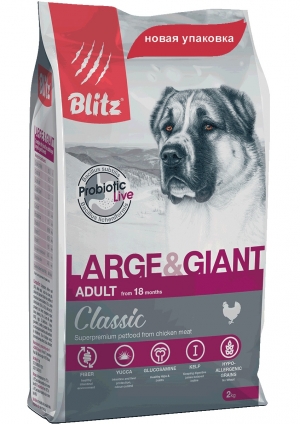 Сухой корм для собак Blitz Classic Adult Large & Giant Breeds