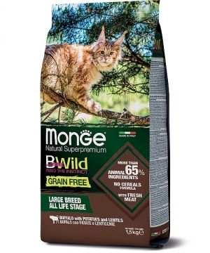 Сухой корм для кошек Monge BWild Cat Grain Free Buffalo