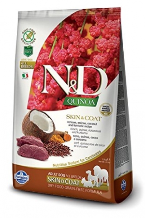 Сухой корм для собак Farmina N&D Dog Quinoa Skin&coat Venison