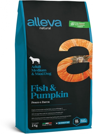 Сухой корм для собак Alleva Natural Fish&Pumpkin Adult Medium/Maxi