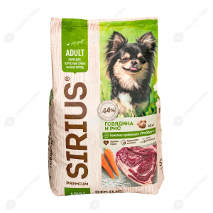 Сухой корм для собак Sirius Adult dog mini 