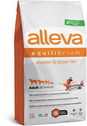 Сухой корм для собак Alleva Equilibrium Chicken & Ocean Fish Adult All Breeds