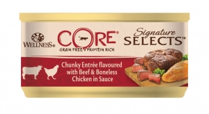 Консервы для кошек Wellness Core Signature Selects Beef & Chicken