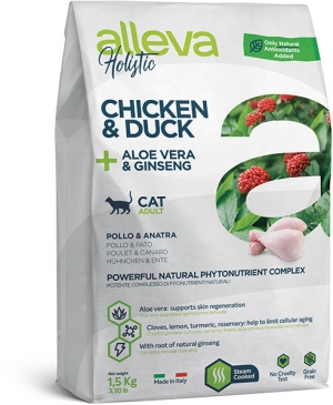 Сухой корм для кошек Alleva Holistic Chicken & Duck Adult Cat