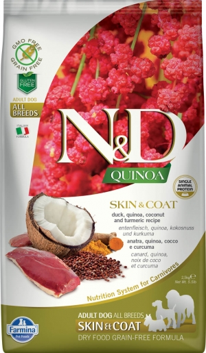 Сухой корм для собак Farmina N&D Dog Quinoa Skin&coat Duck